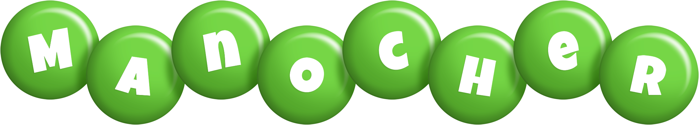 Manocher candy-green logo