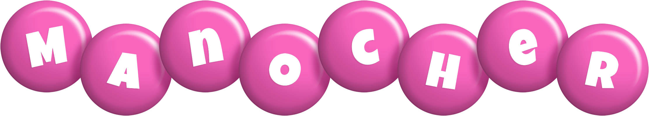 Manocher candy-pink logo