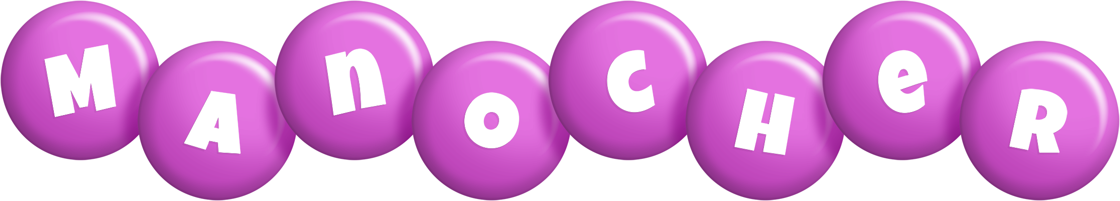 Manocher candy-purple logo