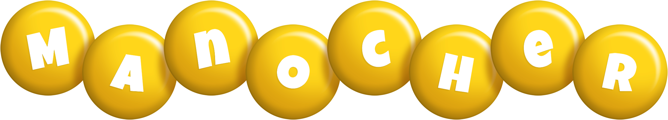 Manocher candy-yellow logo