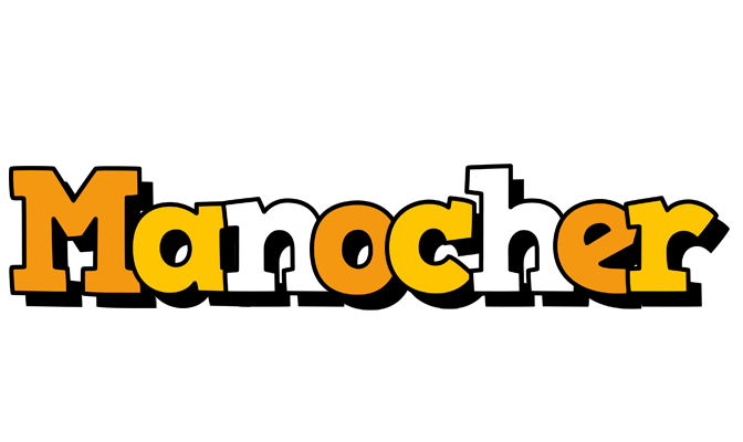Manocher cartoon logo