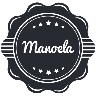 Manoela badge logo