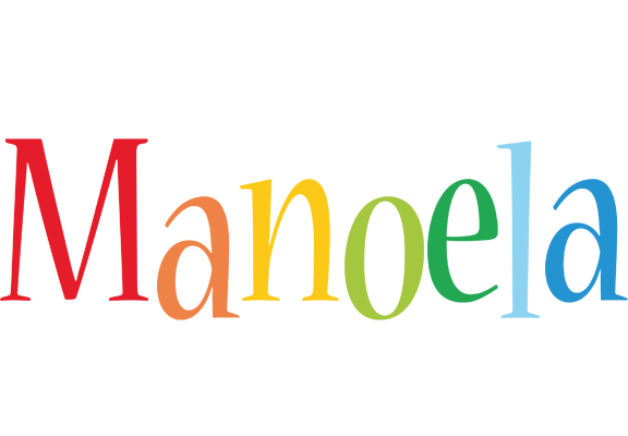 Manoela birthday logo