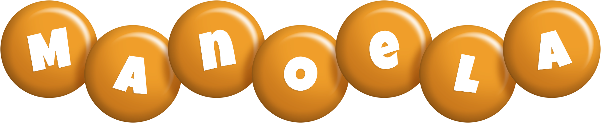 Manoela candy-orange logo