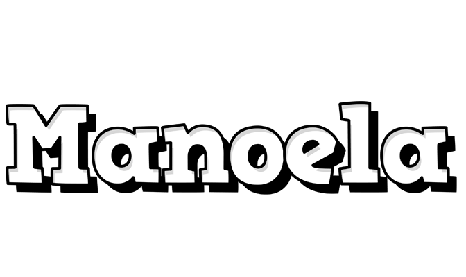 Manoela snowing logo