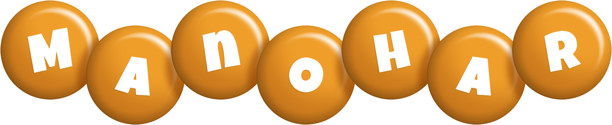 Manohar candy-orange logo