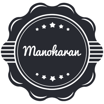 Manoharan badge logo