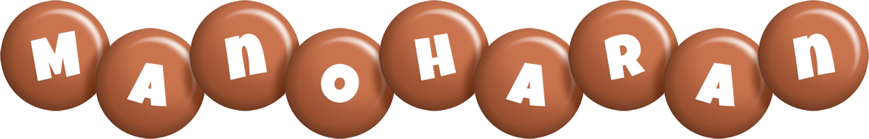 Manoharan candy-brown logo