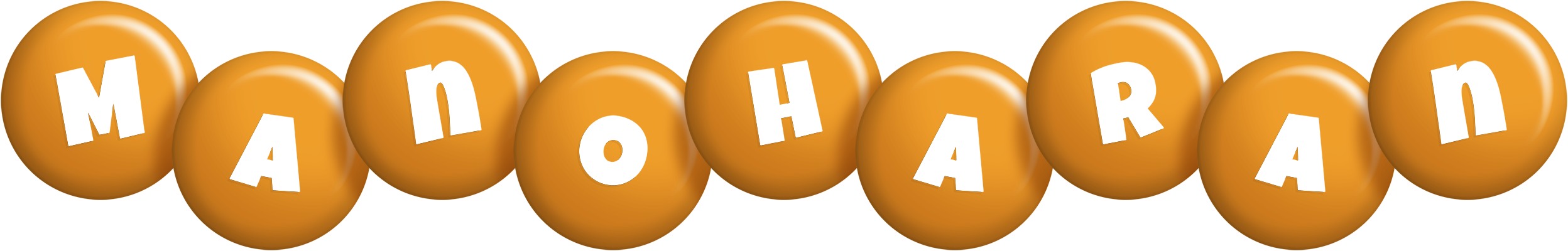Manoharan candy-orange logo