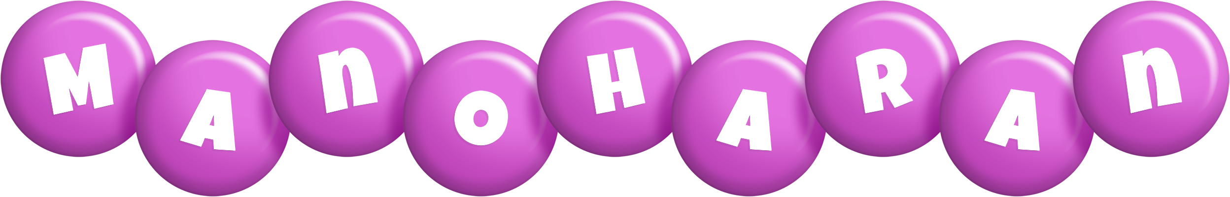 Manoharan candy-purple logo