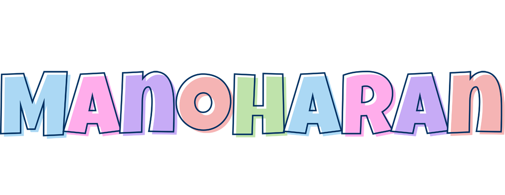 Manoharan pastel logo