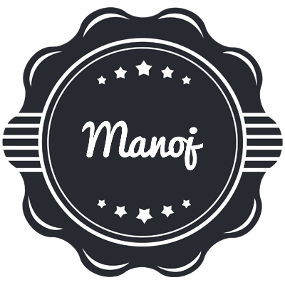 Manoj badge logo