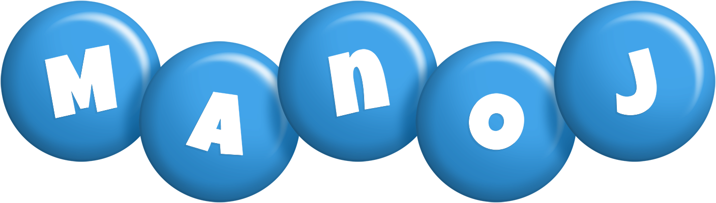 Manoj candy-blue logo