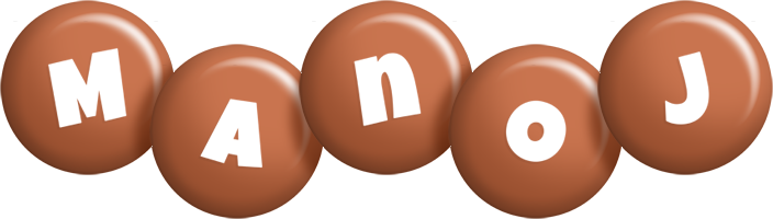 Manoj candy-brown logo
