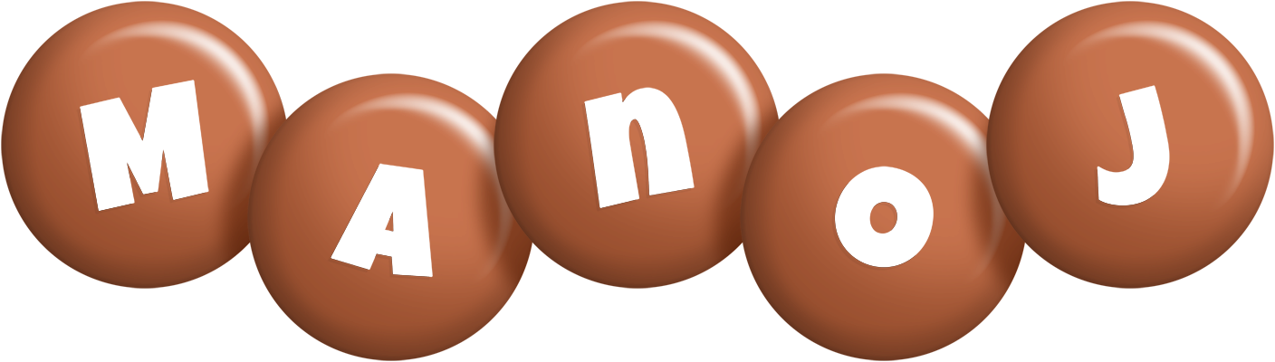 Manoj candy-brown logo