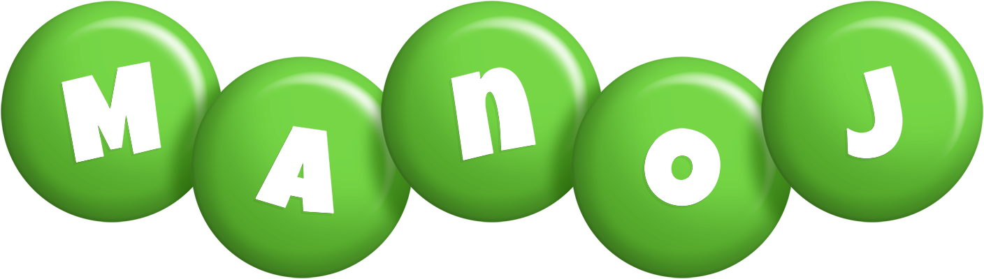 Manoj candy-green logo