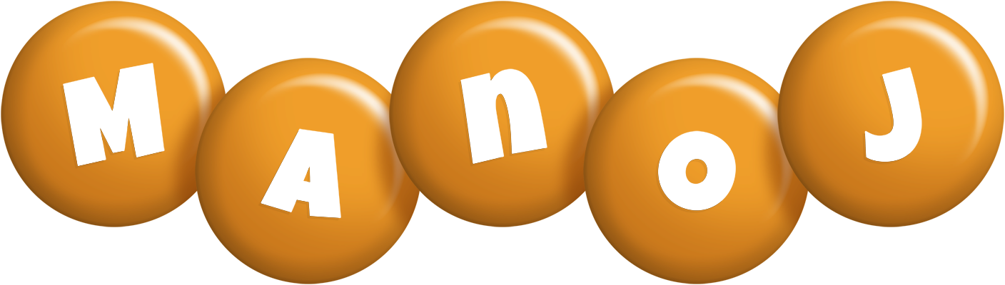 Manoj candy-orange logo