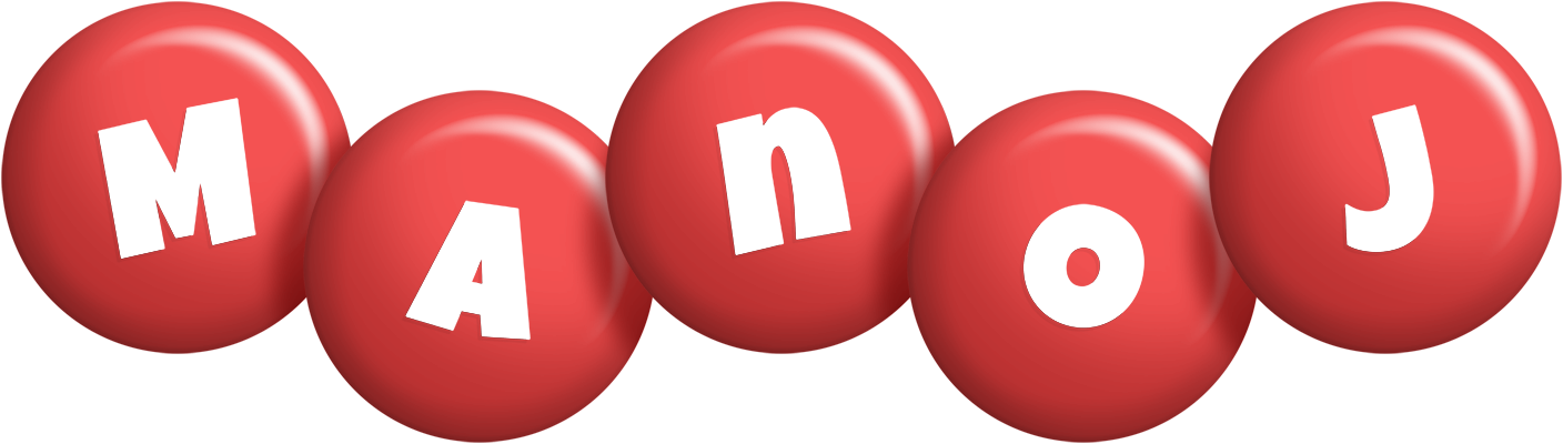 Manoj candy-red logo