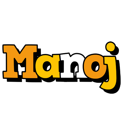 Manoj cartoon logo