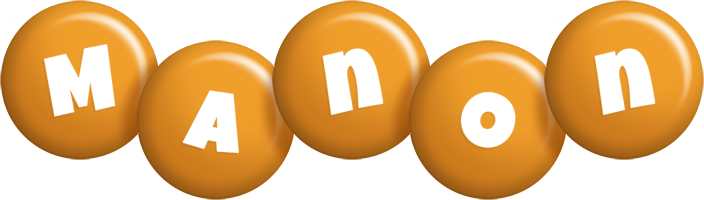 Manon candy-orange logo