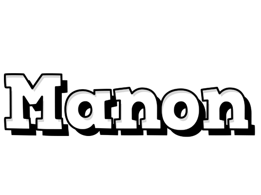 Manon snowing logo