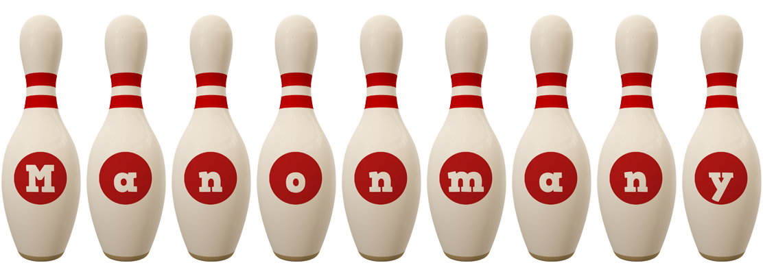 Manonmany bowling-pin logo