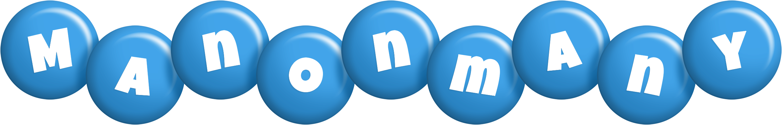 Manonmany candy-blue logo