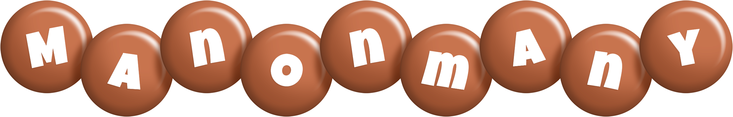 Manonmany candy-brown logo