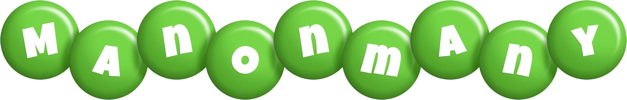 Manonmany candy-green logo