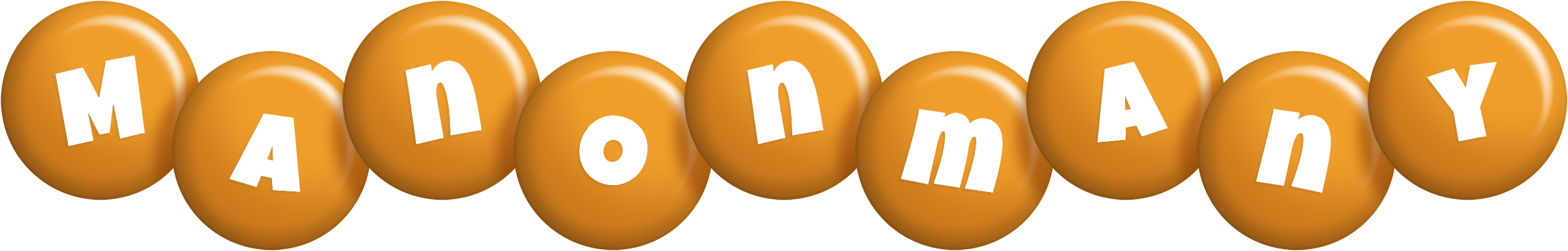 Manonmany candy-orange logo