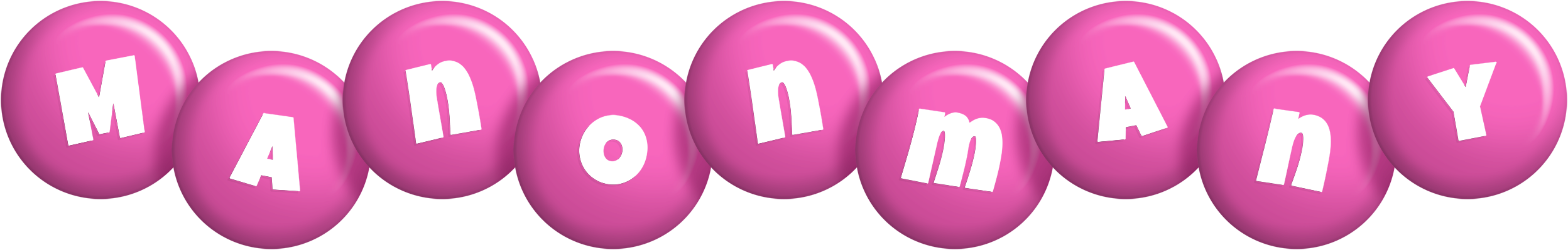 Manonmany candy-pink logo
