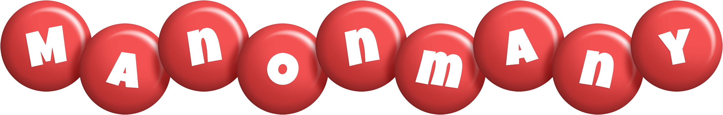 Manonmany candy-red logo