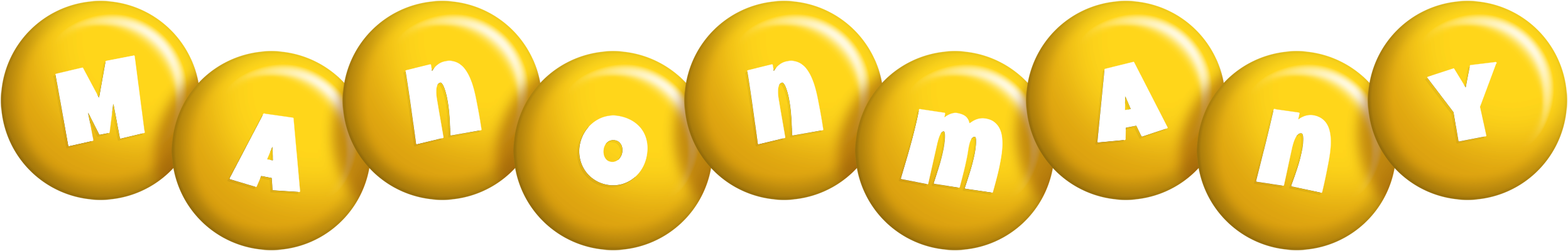 Manonmany candy-yellow logo