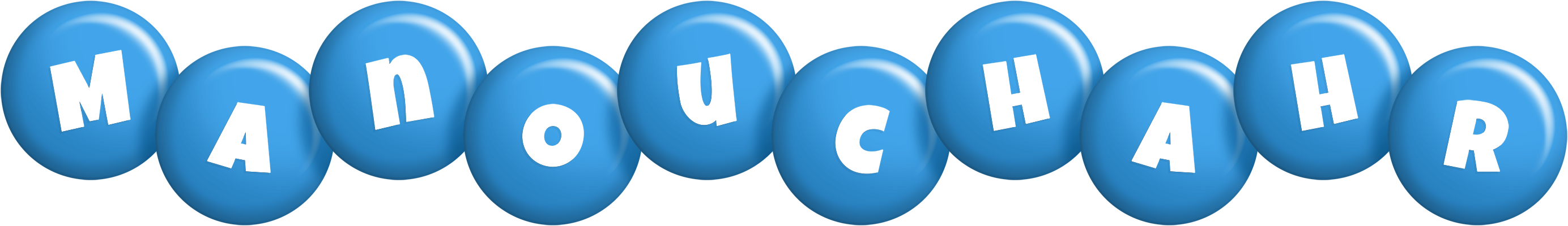 Manouchahr candy-blue logo