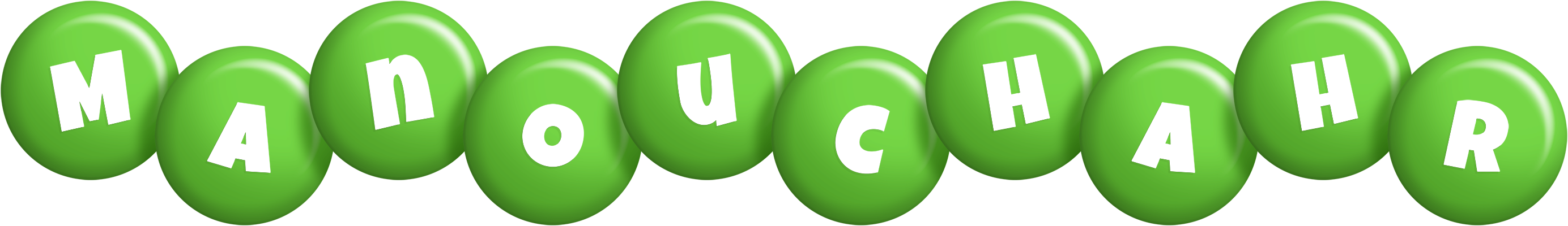 Manouchahr candy-green logo