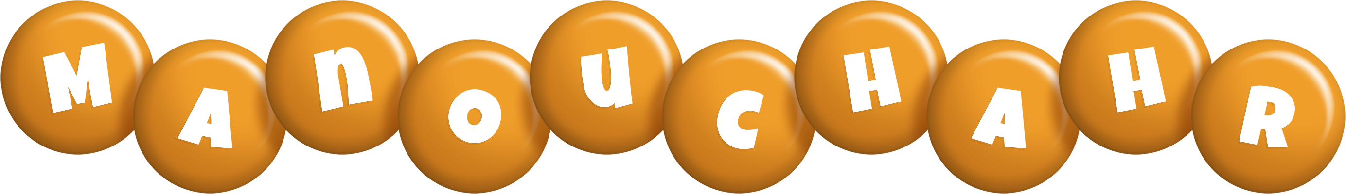 Manouchahr candy-orange logo