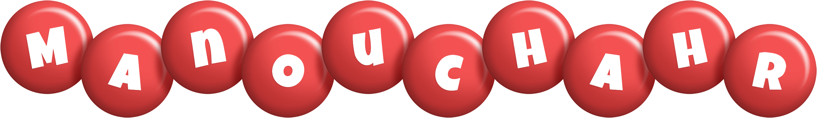 Manouchahr candy-red logo