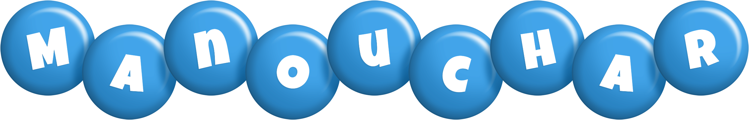 Manouchar candy-blue logo