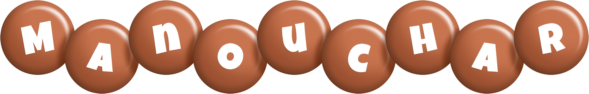 Manouchar candy-brown logo