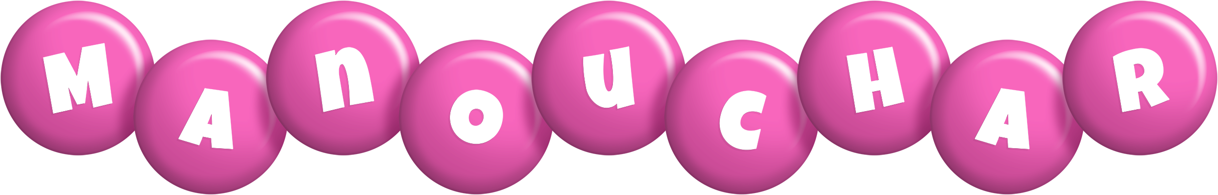 Manouchar candy-pink logo