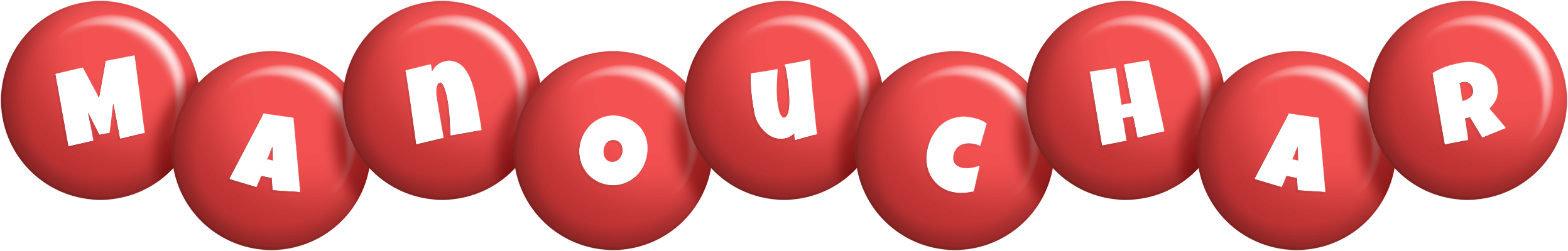 Manouchar candy-red logo