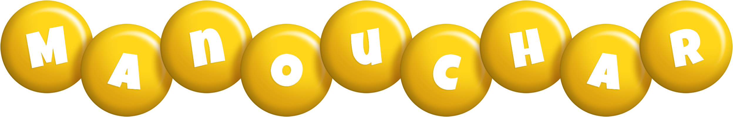 Manouchar candy-yellow logo