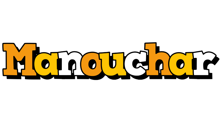 Manouchar cartoon logo