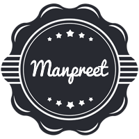 Manpreet badge logo