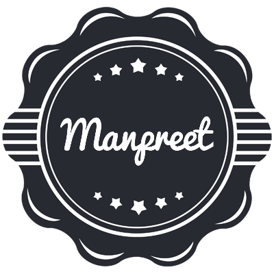 Manpreet badge logo