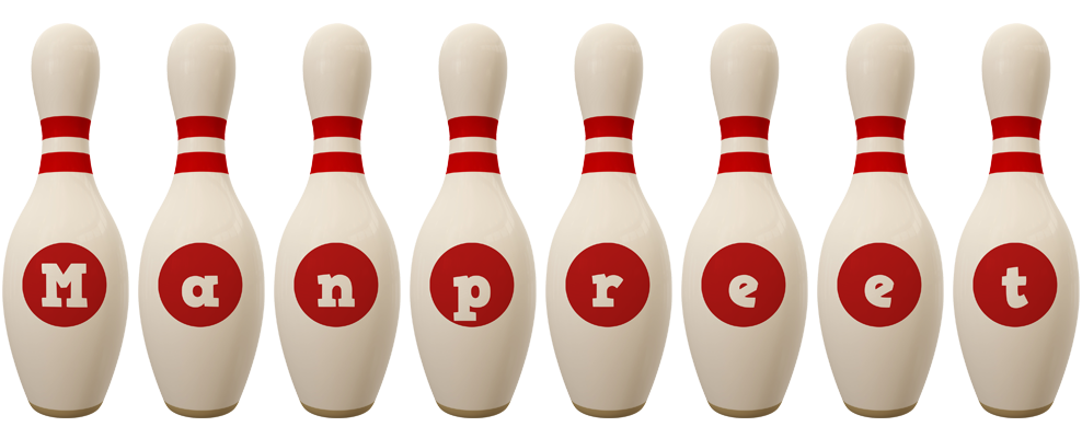 Manpreet bowling-pin logo