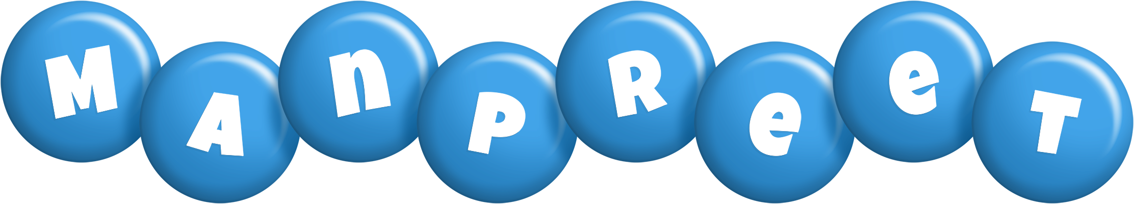 Manpreet candy-blue logo
