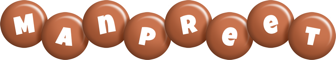 Manpreet candy-brown logo