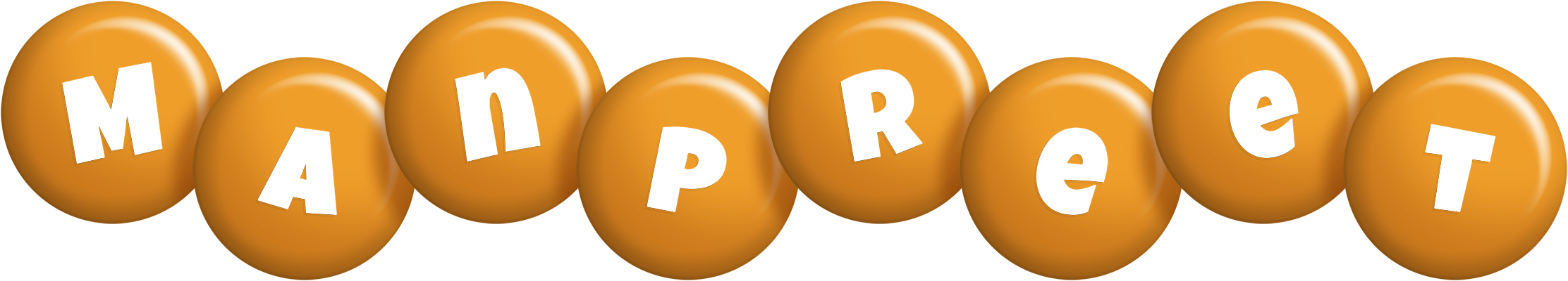 Manpreet candy-orange logo