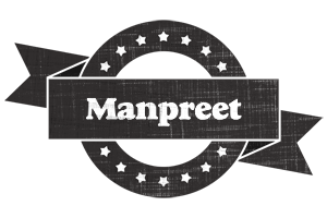 Manpreet grunge logo